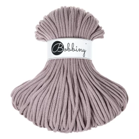 Bobbiny Premium Macramé Cord Yarn, Pearl, 5 mm.