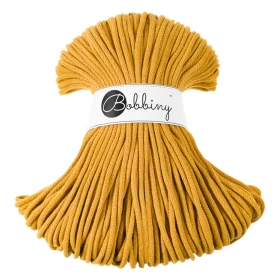 Bobbiny Premium Macramé Cord Yarn, Mustard, 5 mm.