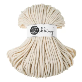 Bobbiny Premium Macramé Cord Yarn, Natural, 5 mm.