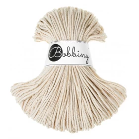 Bobbiny Premium Macramé Cord Yarn, Golden Natural, 3 mm.