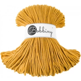 Bobbiny Premium Macramé Cord Yarn, Mustard, 3 mm.