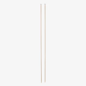 DMC 40 cm. Rose Gold Aluminium Single Point Knitting Needles - 2.5 mm.