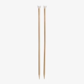 DMC 40 cm. Rose Gold Aluminium Single Point Knitting Needles - 10 mm.