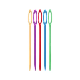 wone Large Eye Plastic Needles, Pack of 5