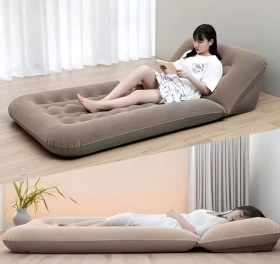 Inflatable Air Mattress Portable Camping Bed And Sofa For Home And Outdoor
