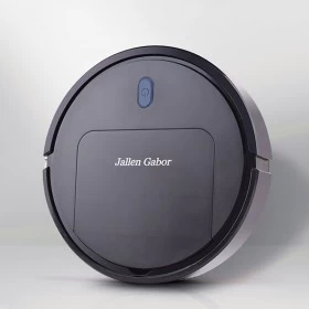 Smart Rechargeable Vacuum Cleaner Robot Black