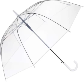 Automatic Transparent Long and Bold Handle Umbrella