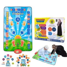 Educational Interactive Prayer Mat with Step Guide for Kids-Battery