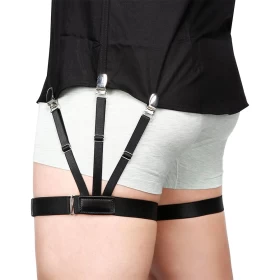 1 Pair Adjustable Elastic Shirt Stays Garter Holder