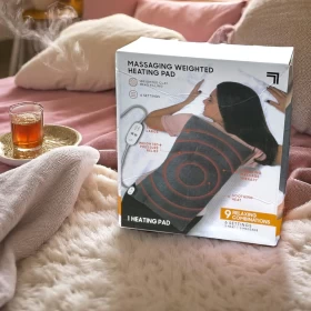 Calming Heat Wide Back Pain Massaging Pad 90 Degrees-Electric Pad