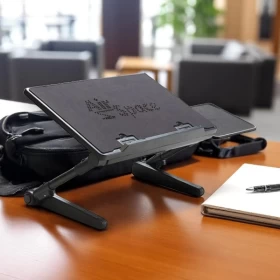 Air Space LapTop Table Desk Adjustable Laptop Stand With Cooling Fan