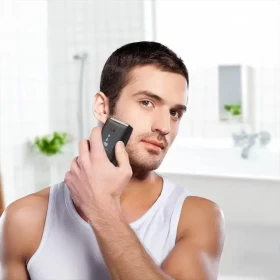 Porodo Lifestyle Dual-Blade Pocket Shaver – Portable Mini Electric Shaver
