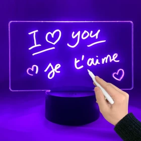 3D Night Light Erasable Writing Board