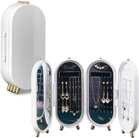 Necklace Jewelry Organizer with Folding Screen Design