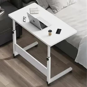 Adjustable Laptop Table Desk with Wheels Study/Work