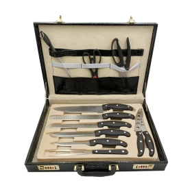 Stainless Steel Kitchen Knife Set 25-Piece – Professional & Versatile!