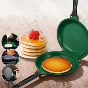Double Sided Frying Pan Non Stick Flip Pan for Easy Cooking