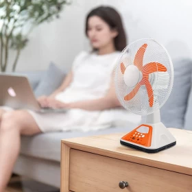 16-Inch Rechargeable Solar Stand Fan – Multi-Functional Table & Floor Fan