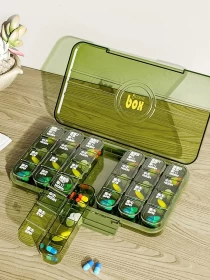 Tablet Pill Box Holder Medicine Storage Organizer