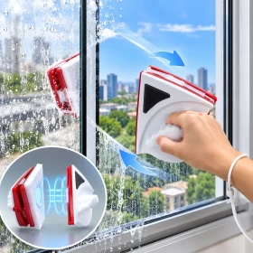 Magnetic Double Faced  Window Glass Cleaner