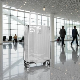 Transparent Luggage Protective Cover Dustproof Scratch Resistant PVC -24inch