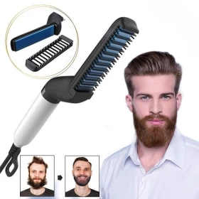Electric Beard Straightener Comb for Frizz-Free Quick Styling