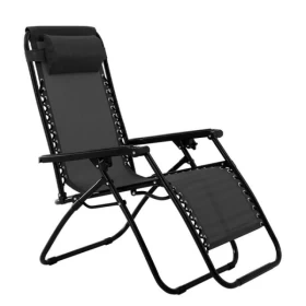 Foldable Camping Zero Gravity Chair – Black