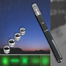 LED Flashlight Laser Pointer Long Range High Power 5 IN 1