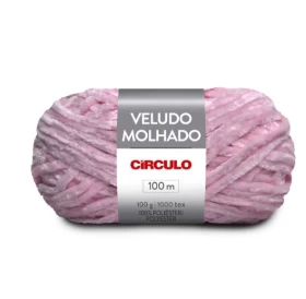 CIRCULO VELUDO MOLHADO YARN - ROSA (3077)