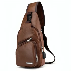 Waterproof Leisure PU Leather Single Shoulder Bag