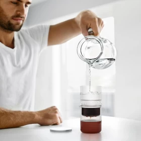 Ejoyous Cold Brew Coffee Maker – 300ml Borosilicate Glass Iced Coffee Brewer