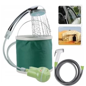 Travel Shataf Bidet Hose Spray with Foldable Bucket Rechargeable-5lit