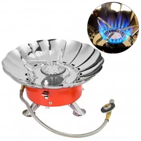 Windproof Portable Butane Gas Camping Stove