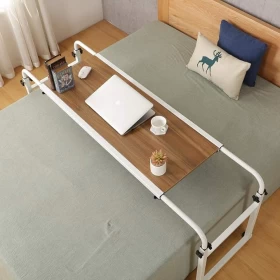 طاولة سرير قابلة للتعديل مع عجلات –  120 × 46   سم