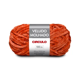 CIRCULO VELUDO MOLHADO YARN - LARANJA IPE (4229)