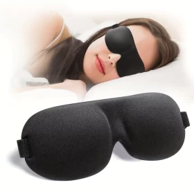 3D Contoured Sleep Mask – Light Blocking, Ultra Comfort – Unisex
