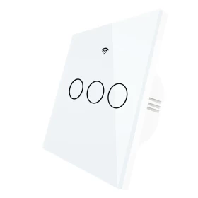 3 Gang Wifi Smart Touch switch -  Neutral