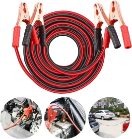 Car Battery Jumper Cable Red Positive, Black Negative 1000 AMP