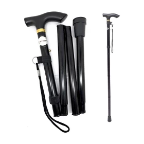 Foldable Walking Cane for Collapsible Lightweight Adjustable