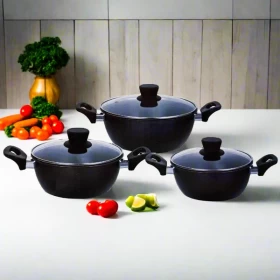 Hot Chef 6-Piece Granite Coating Cookware Set