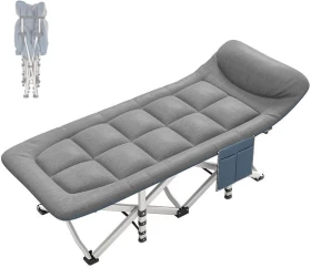 Foldable and Adjustable Bed with a Capacity of Up to 200 kg (Size 188 cm x 67 cm x 36 cm)