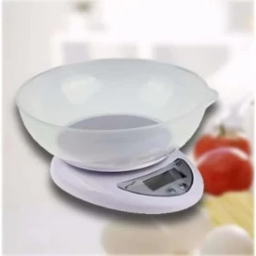 Multi-Function Digital Kitchen Scale – with Removable Tray (White)