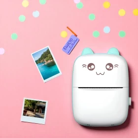 Mini Sticker Pocket Printer Lable  Roll Thermal Printer