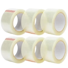 6Pcs Clear OPP Tape – Strong Packing & Sealing Tape