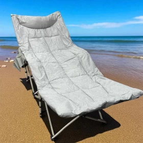 Foldable Adjustable Bed With Mattress And Headrest -188cm