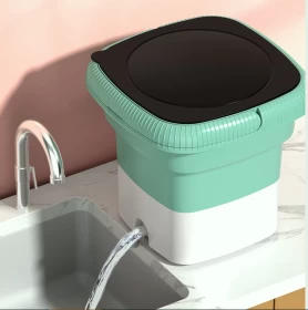 Mini Washing Washing With Drain Lid-Green 6.5lit