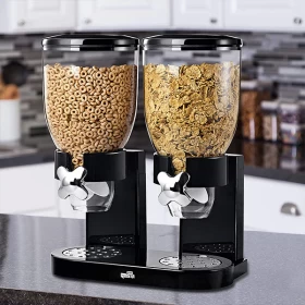 Double Cereal Dispenser – Black