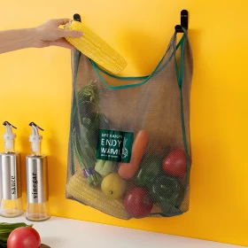 Durable Hanging Mesh Storage Reusable  Groceries Net Bag