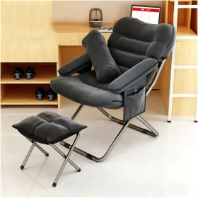 Comfortable Foldable Lazy Chair with Pillow