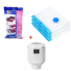 Vacuum Bags 3 XL/XXL Set With Electric Air Pump-55/90cm+80/100CM